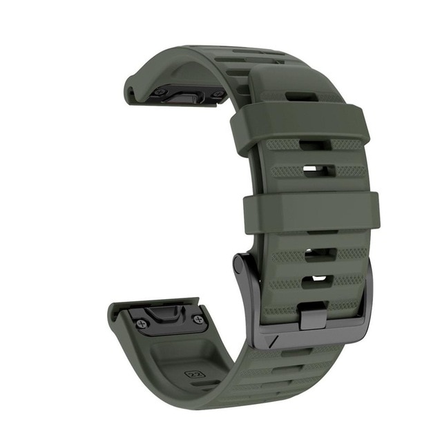 JKER 26 22MM Silicone Quick Release Watchband Strap for Garmin Fenix 6X Pro Watch Easyfit Wrist Band Strap For Fenix 6 Pro Watch - Imagen 29