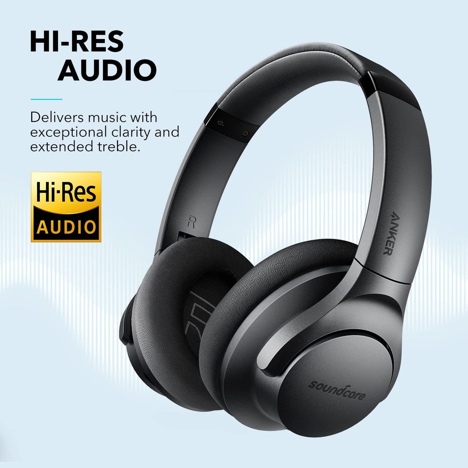 Anker Soundcore Life Q20 Hybrid Active Noise Cancelling Headphones, Wireless Over Ear Bluetooth Headphones - Imagen 5