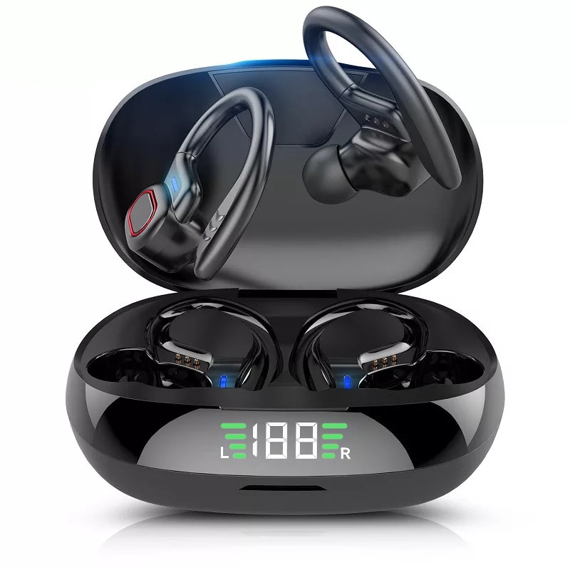 New TWS Bluetooth Earphones With Mic, Sport Ear Hook Wireless Headphones ,Stereo Waterproof Headsets Compatible Xiaomi Phone - Imagen 5