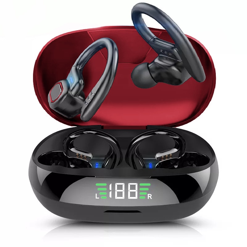 New TWS Bluetooth Earphones With Mic, Sport Ear Hook Wireless Headphones ,Stereo Waterproof Headsets Compatible Xiaomi Phone - Imagen 2