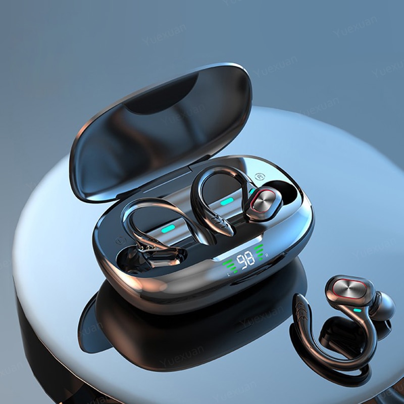 New TWS Bluetooth Earphones With Mic, Sport Ear Hook Wireless Headphones ,Stereo Waterproof Headsets Compatible Xiaomi Phone