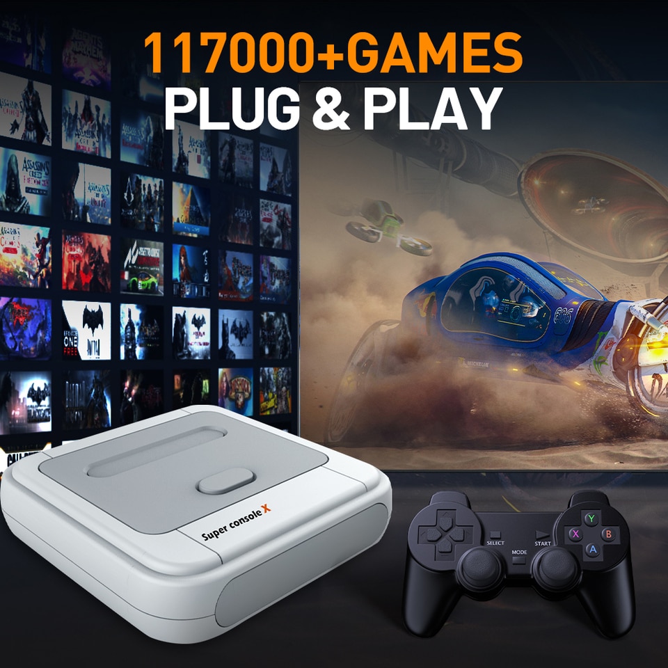 Super Console X Retro Game Console For PSP/PS1/Naomi/MAME/N64/DC With 117000+ Classic Retro Games HD Wifi TV Video Game Player - Imagen 6