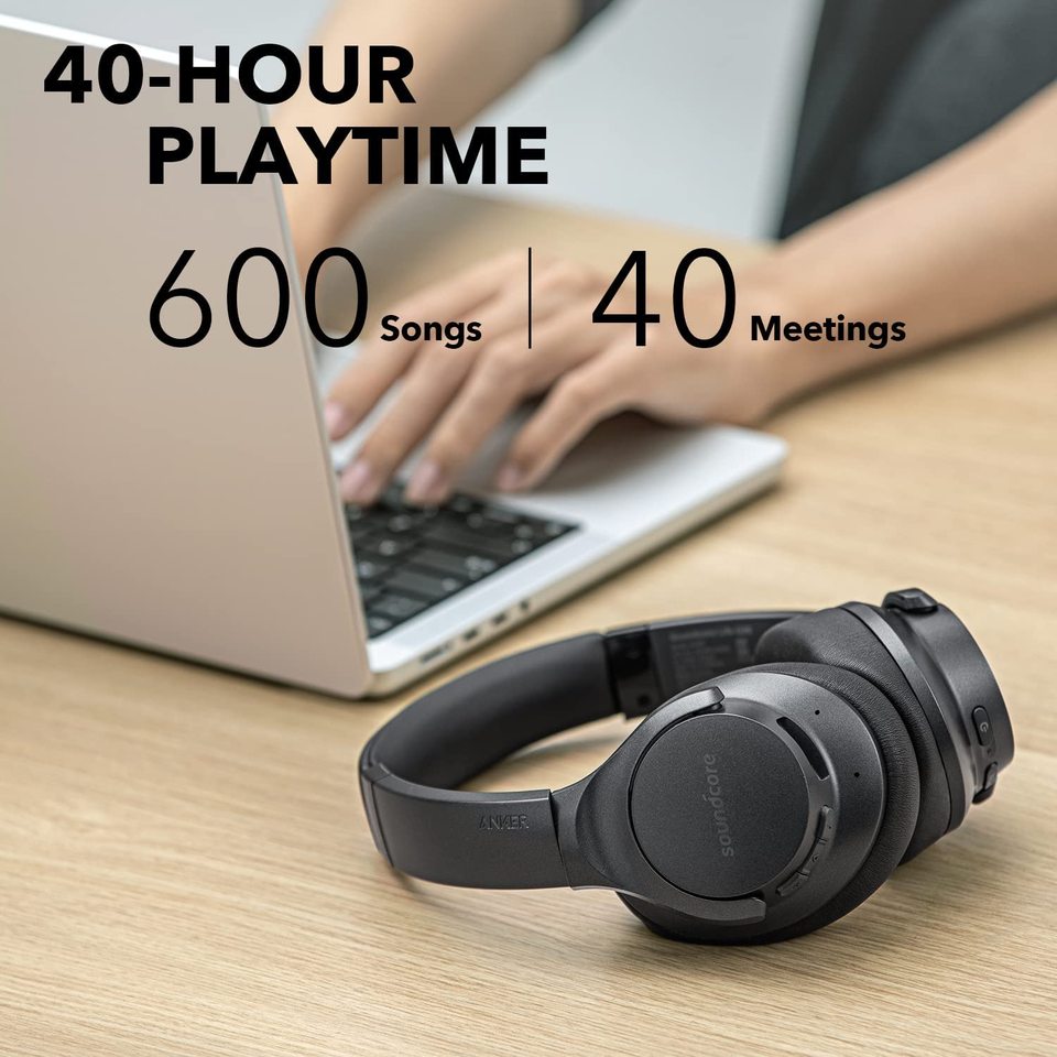 Anker Soundcore Life Q20 Hybrid Active Noise Cancelling Headphones, Wireless Over Ear Bluetooth Headphones - Imagen 8