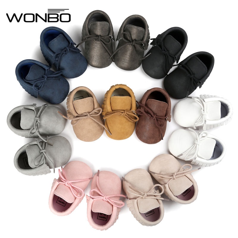 2021 Autumn/Spring Baby Shoes Newborn Boys Girls PU Leather Moccasins Sequin First Walkers Baby Shoes 0-18M
